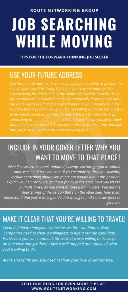 Job searching tips: job searching while moving